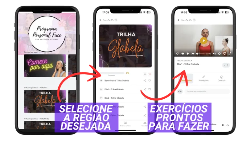 Selecione a região desejada e siga os exercícios prontos para fazer