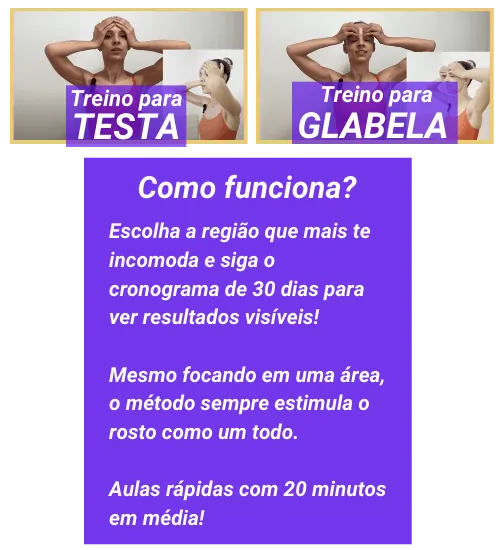 Treinos para testa e glabela – como funciona